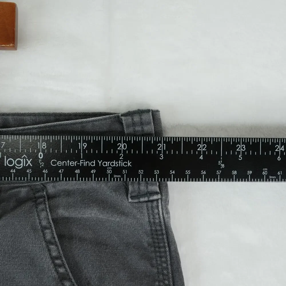 Carhartt Shorts Mens‎ 42x10 Gray Stained Workwear Cargo Utility Carpenter 103652